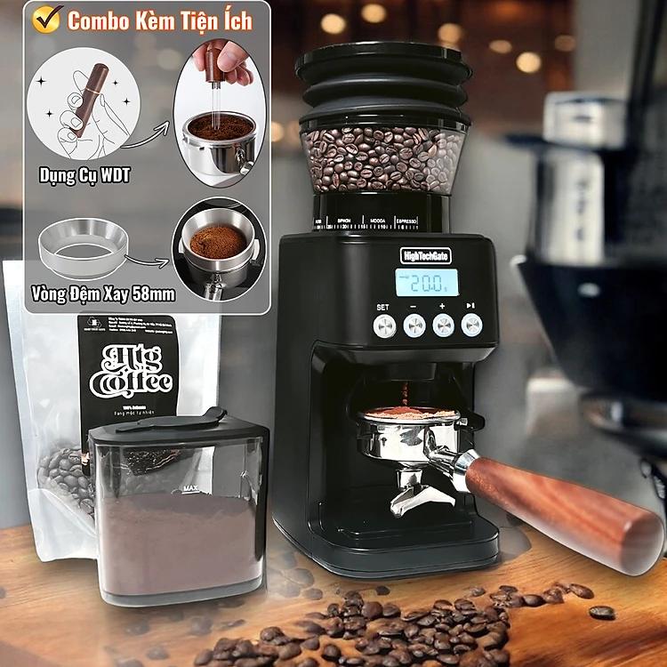 Máy Xay Cà Phê G69 Xay Hạt Cafe Pha Espresso,51 Cấp Độ Xay Mịn, Tự Động Auto