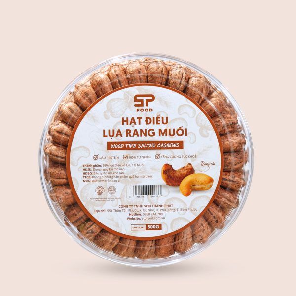 Hạt Điều Lụa Rang Muối (Cao Cấp) Xếp Hoa 500g