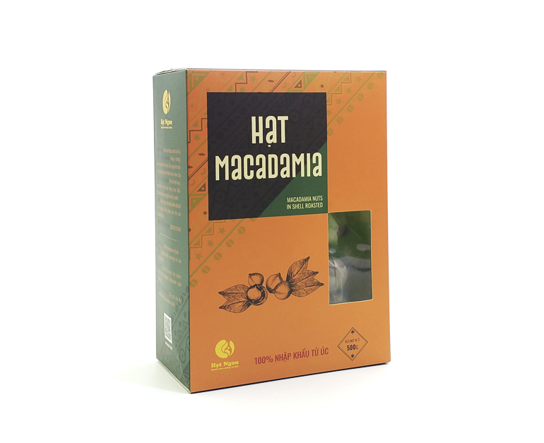 HẠT MACCA ÚC NỨT VỎ LOẠI 1- Hộp 500g