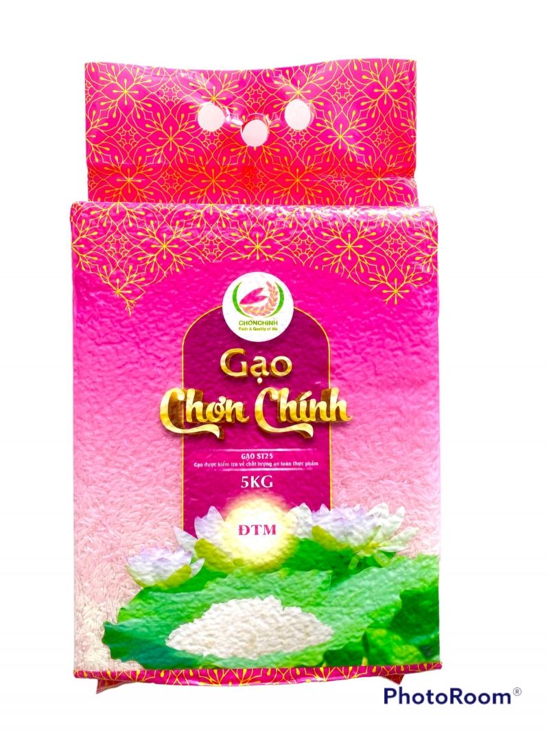 Gạo Chơn Chính ST 25 - 5kg (Hút chân không)