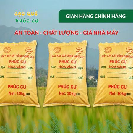 Gạo Quê Phúc Cư | 30KG Gạo Nếp Cái Hoa Vàng (NẾP BẮC 3,5 THÁNG TUỔI) Dẻo Thơm Chuẩn Gạo Quê Nấu Xôi Làm Bánh