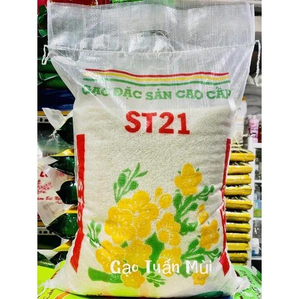 Gạo ST21 Dẻo Thơm ,Mềm Ngọt Cơm (Bao 10KÝ)