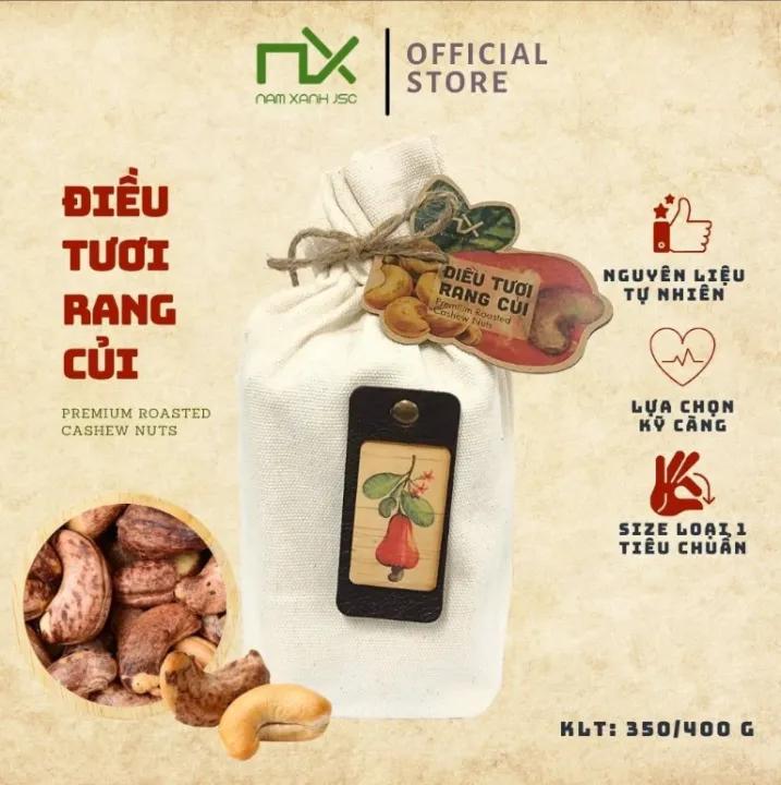HẠT ĐIỀU RANG CỦI NAM XANH 350G (400G)