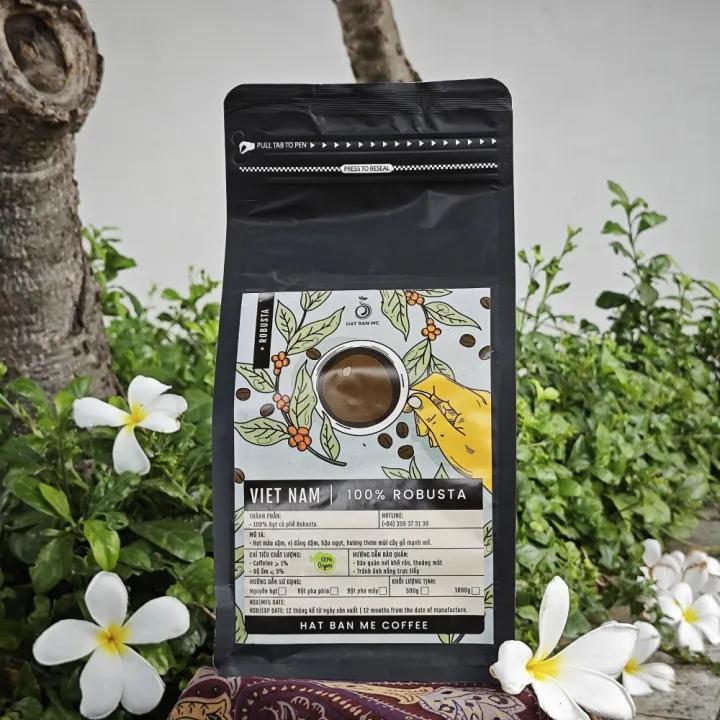 Túi 500Gr Cà Phê Robusta Rang Mộc Nguyên Chất