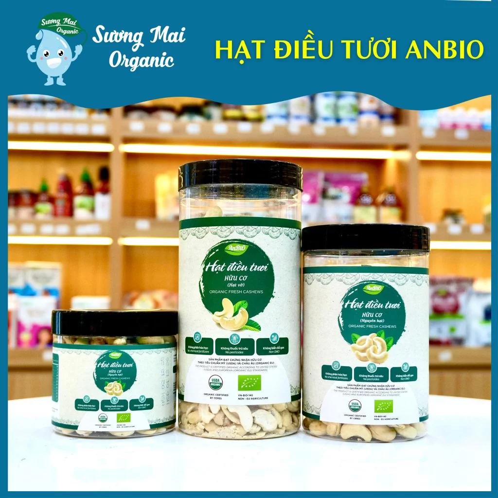 Hạt Điều Tươi Nhân Trắng Hữu Cơ Organic - Cho bé ăn dặm, mẹ bầu, nấu sữa hạt cao cấp