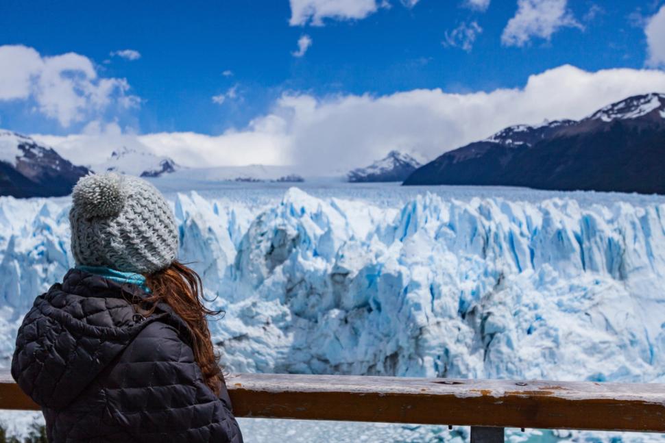 Vista do Glaciar Perito Moreno na Patagônia Argentina