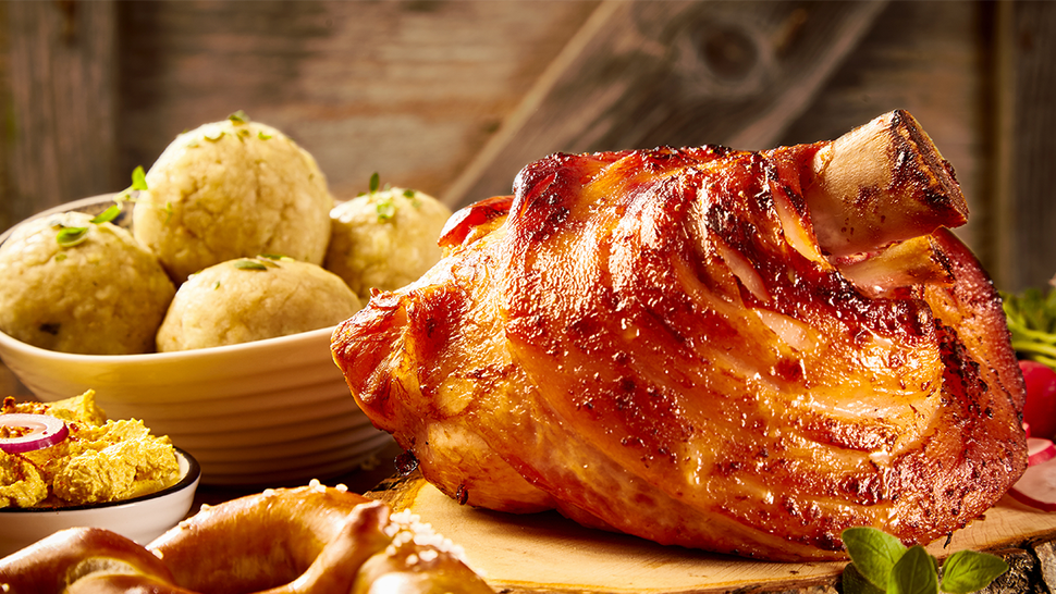 Eisbein servido no Caxias Thermas Hotel