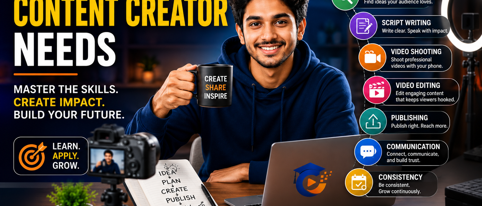 Skills Every Content Creator Needs: A Complete Guide for Beginners (2026)