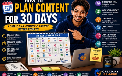 How to Plan Content for 30 Days (2026 Complete Beginner's Guide)