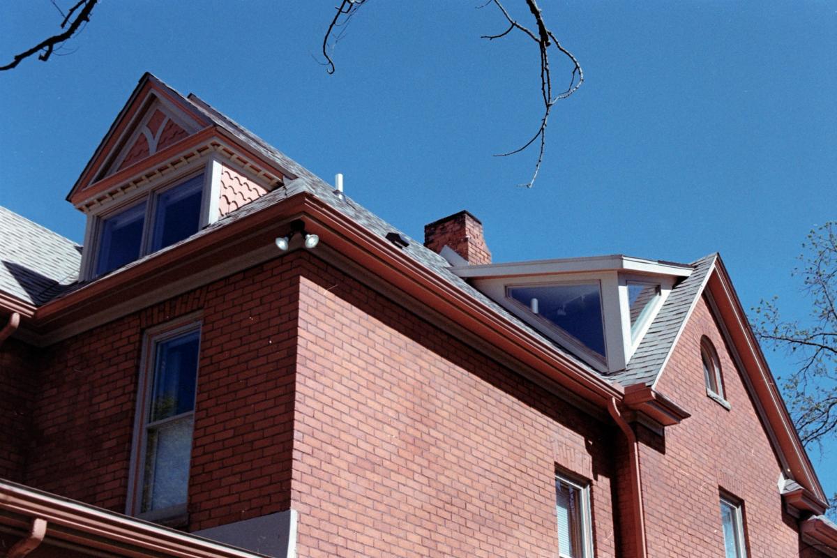 brick building against the sky