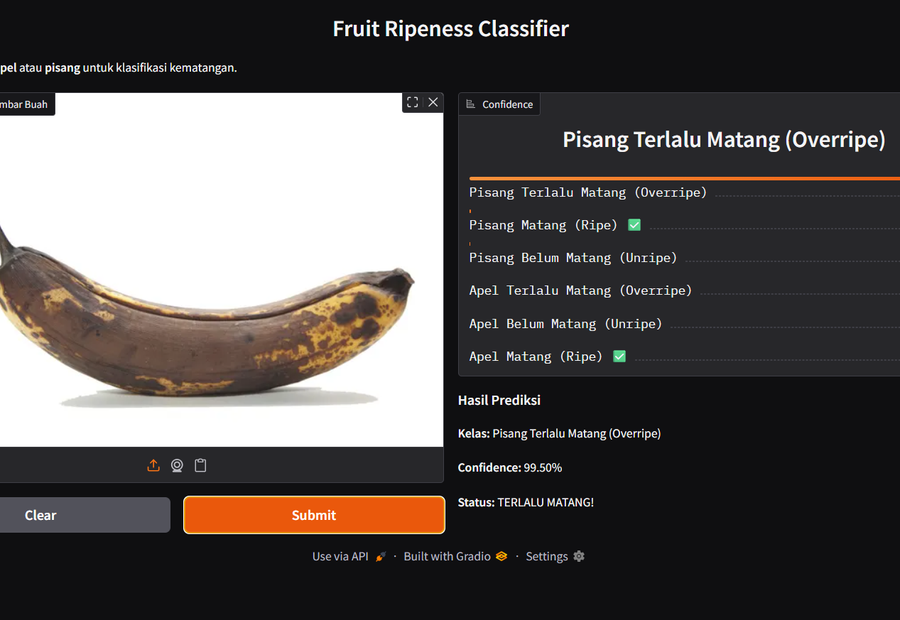 Fruits Ripeness Classification