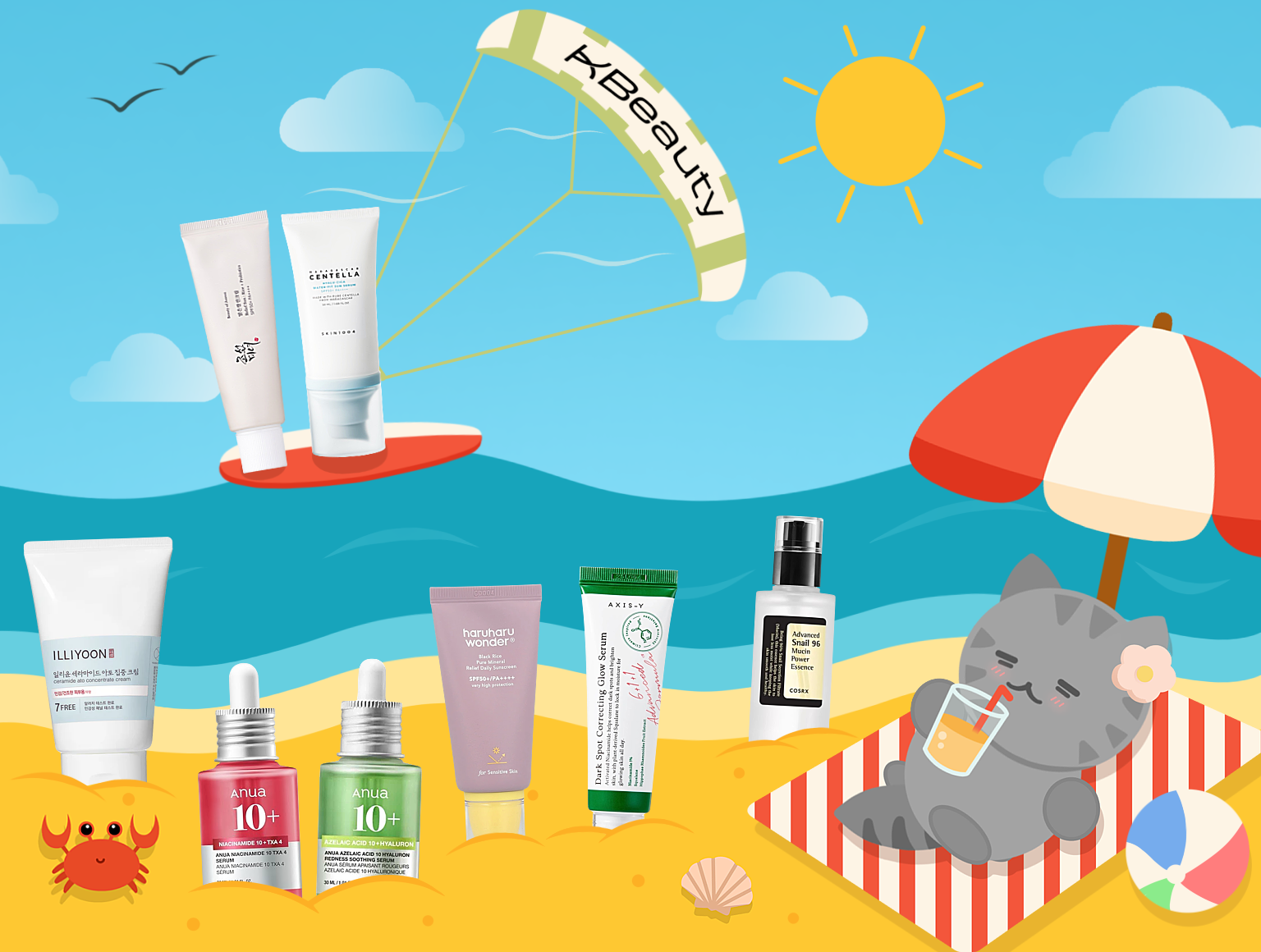 Homepage hero showcase image | Catch the Glass Skin Wave