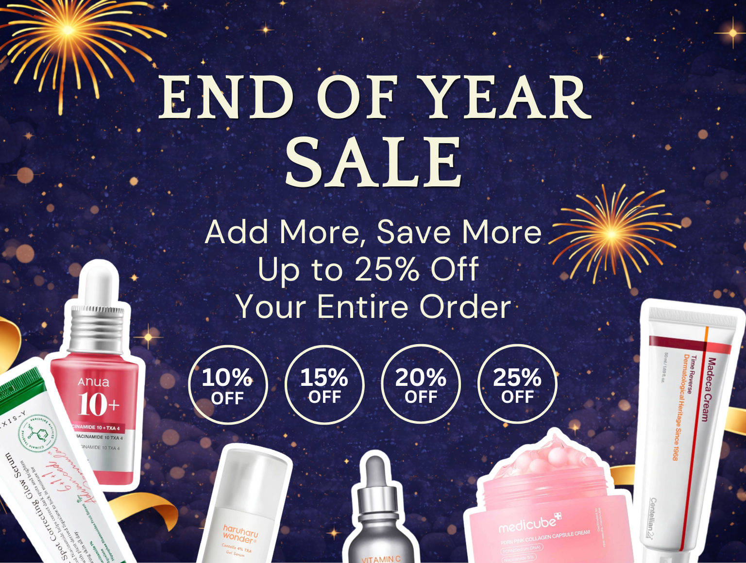 Homepage hero showcase image | New year glow ✨