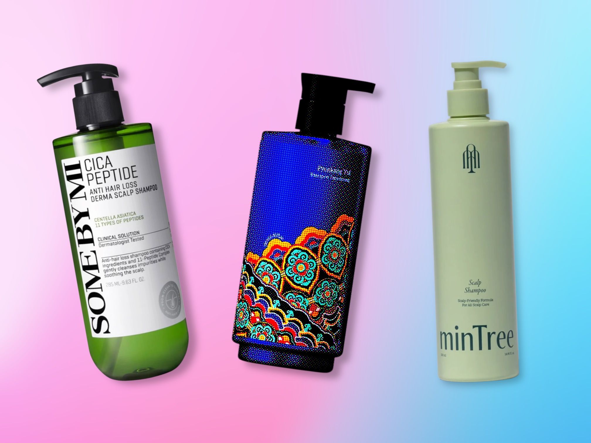Image of Korean skincare products from the Shampoo collection.