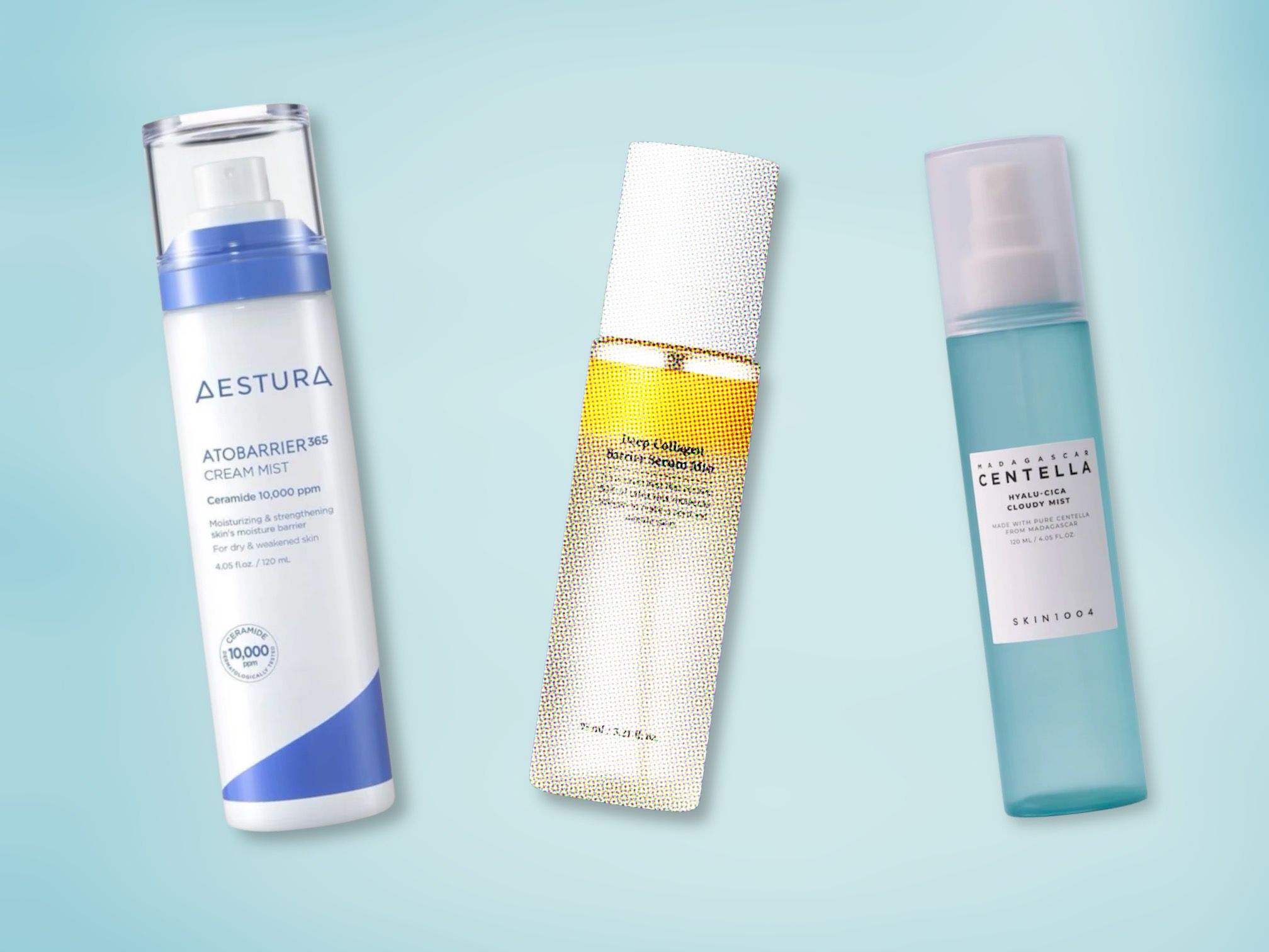 Image of Korean skincare products from the Mists collection.