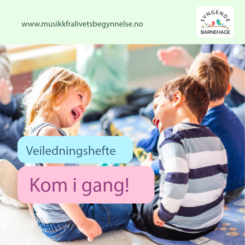 Bilde av forsiden på Veiledningshefte for Syngende barnehage