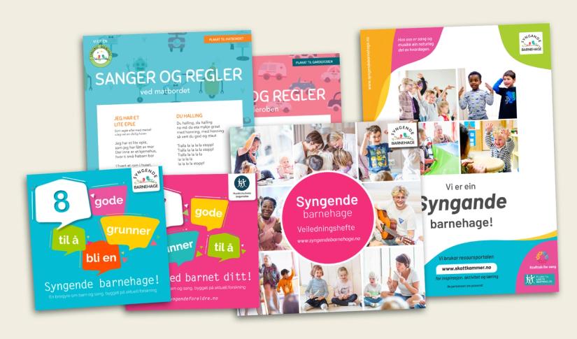 plakater, brosjyrer, veiledningshefte