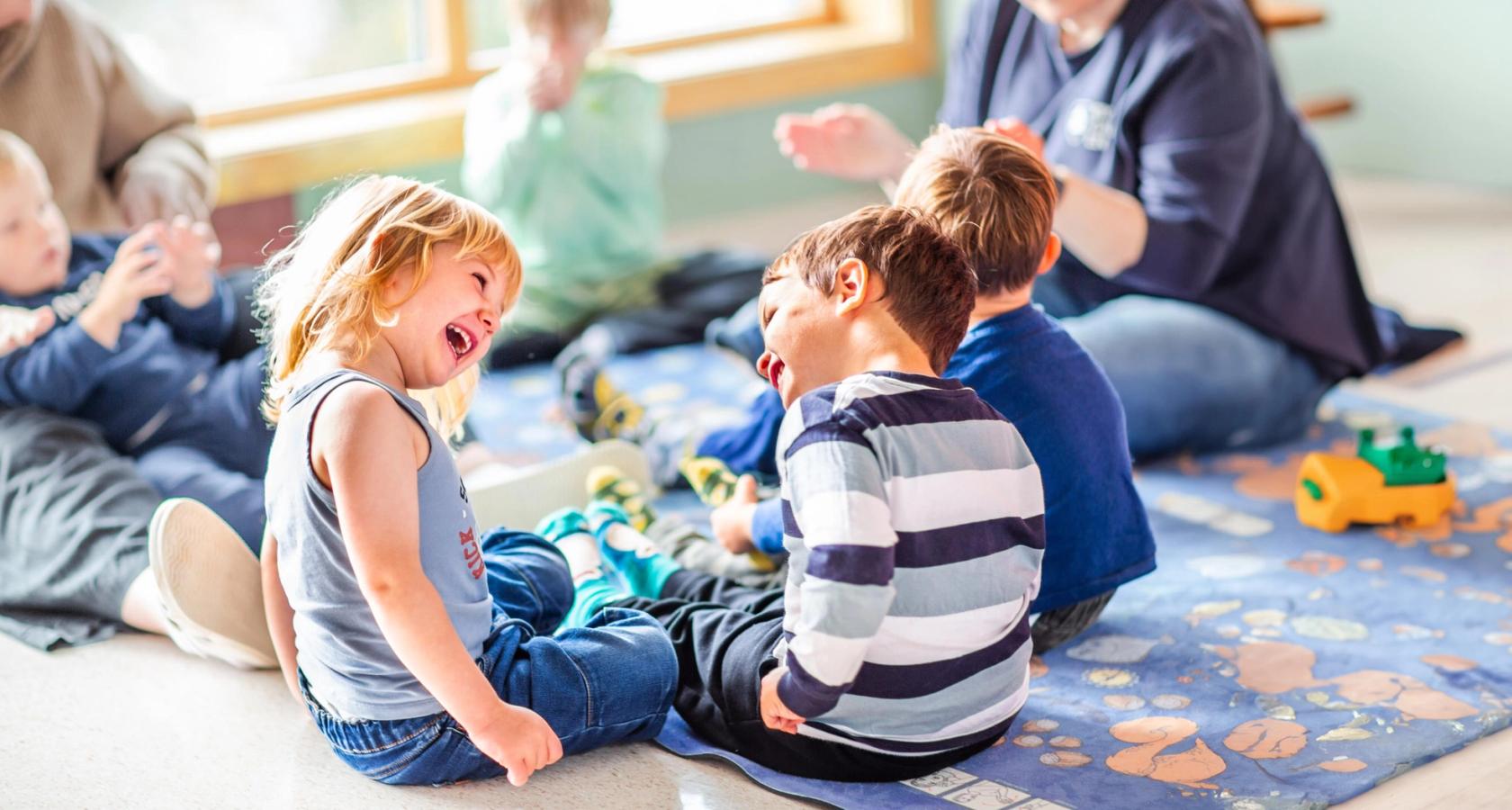 Samlingsstunde i barnehagen.