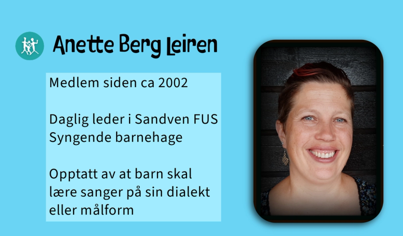 Plakat av månedenes medlem med bilde og kort info om vedkommende