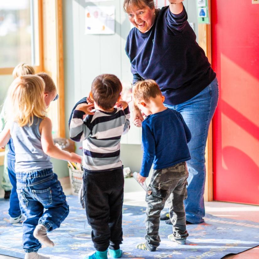 Samlingsstund i barnehagen.