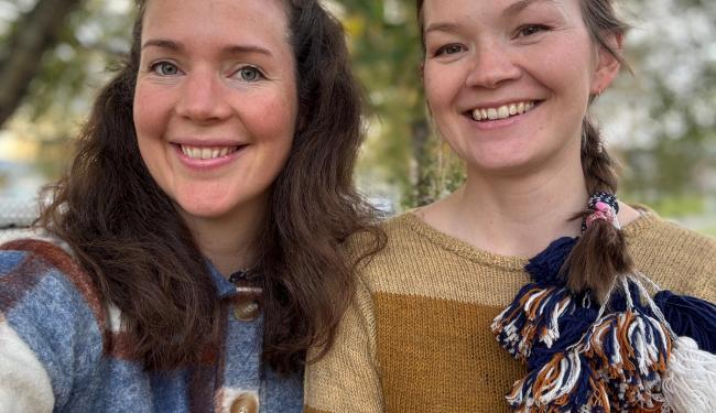 Bilde av kurslederne Ingrid Eggen og Marja Mortensson