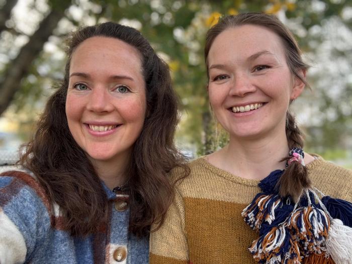 Bilde av kurslederne Ingrid Eggen og Marja Mortensson