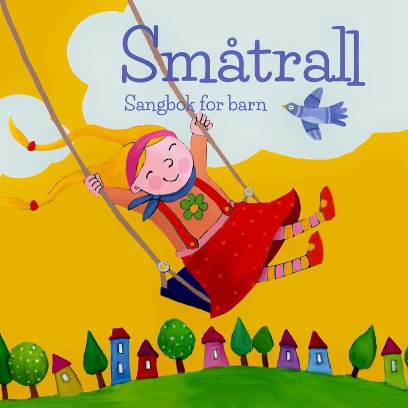 Bokens forside som viser jente i huske.