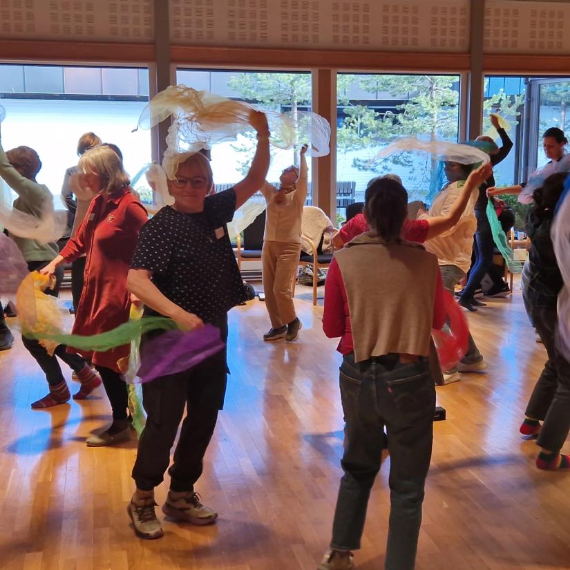 Bilde fra kurs på Voksenåsen, april 2025