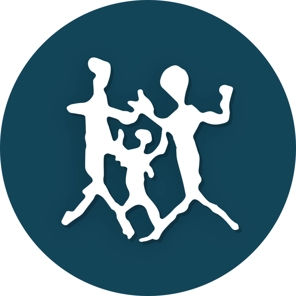 Bildet viser Musikk fra livets begynnelse sin logo som er en helleristning fra Atla, som trolig viser en dansende familie