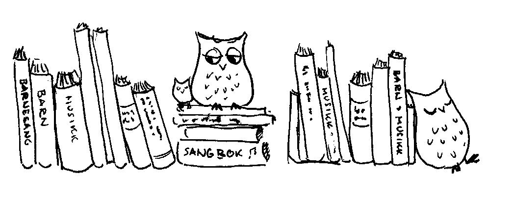 En tegning av bøker fra Gulle Stehouwer 