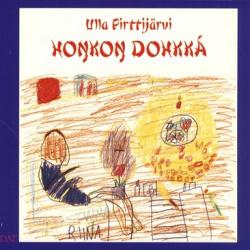 Forside av sang/joik boken Honkon dohkká  som viser en barnetegning