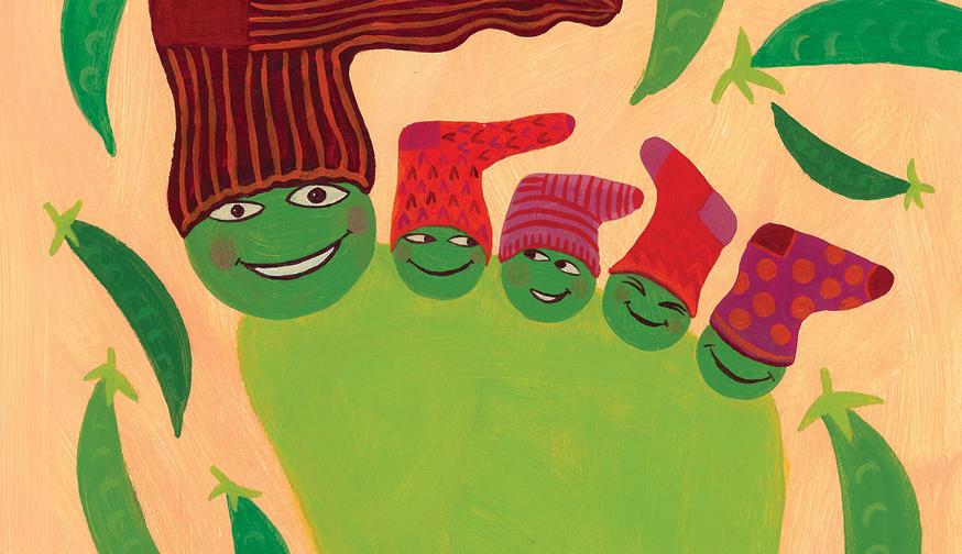 Bilde av et sangkort med tåreglen En liten ert.