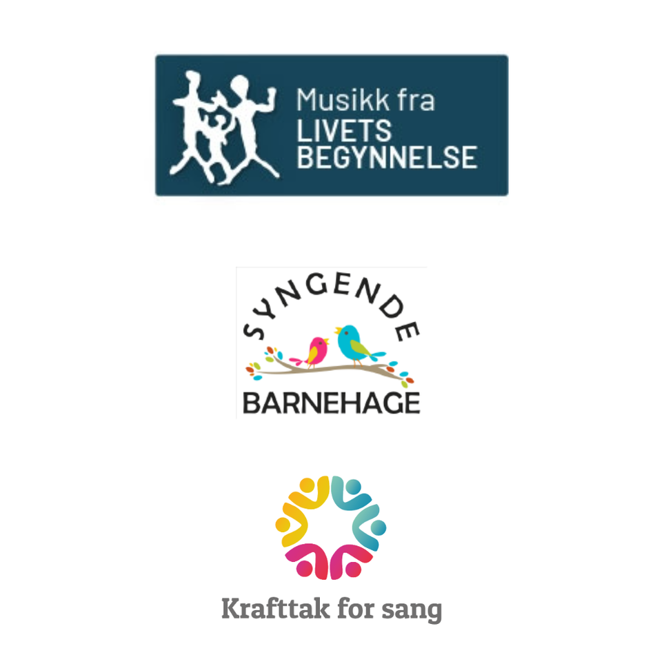 Logo Musikk fra livets begynnelse, Syngende barnehage, Krafttak for sang