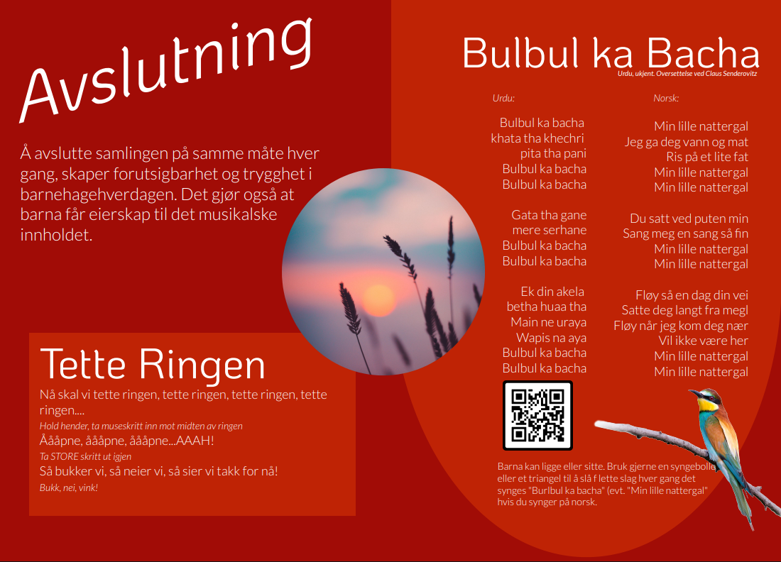 Bilde av sangkort fra Musikk på broen / Oslo kommune