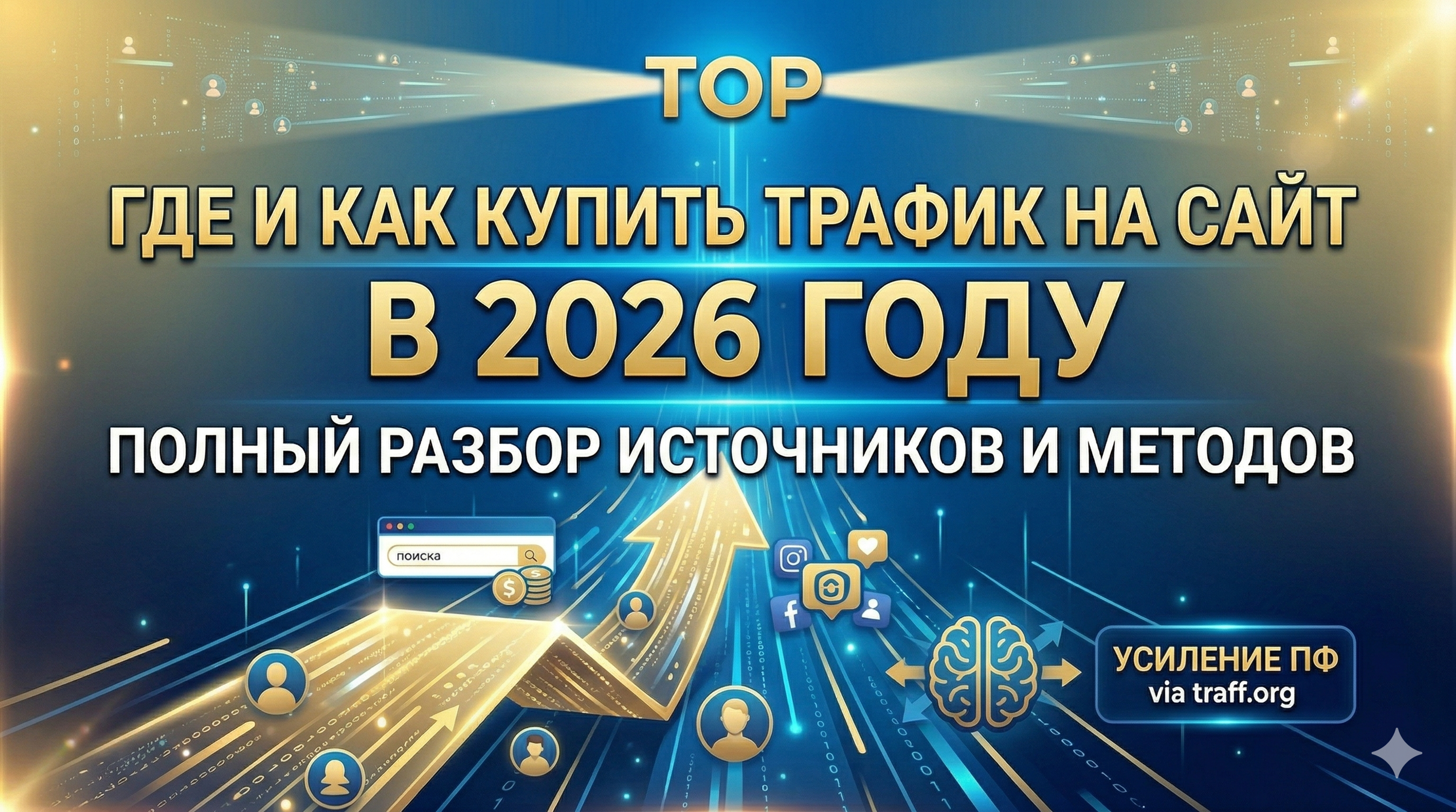 Где и как купить трафик на сайт в 2026 году: Полный разбор источников и методов
