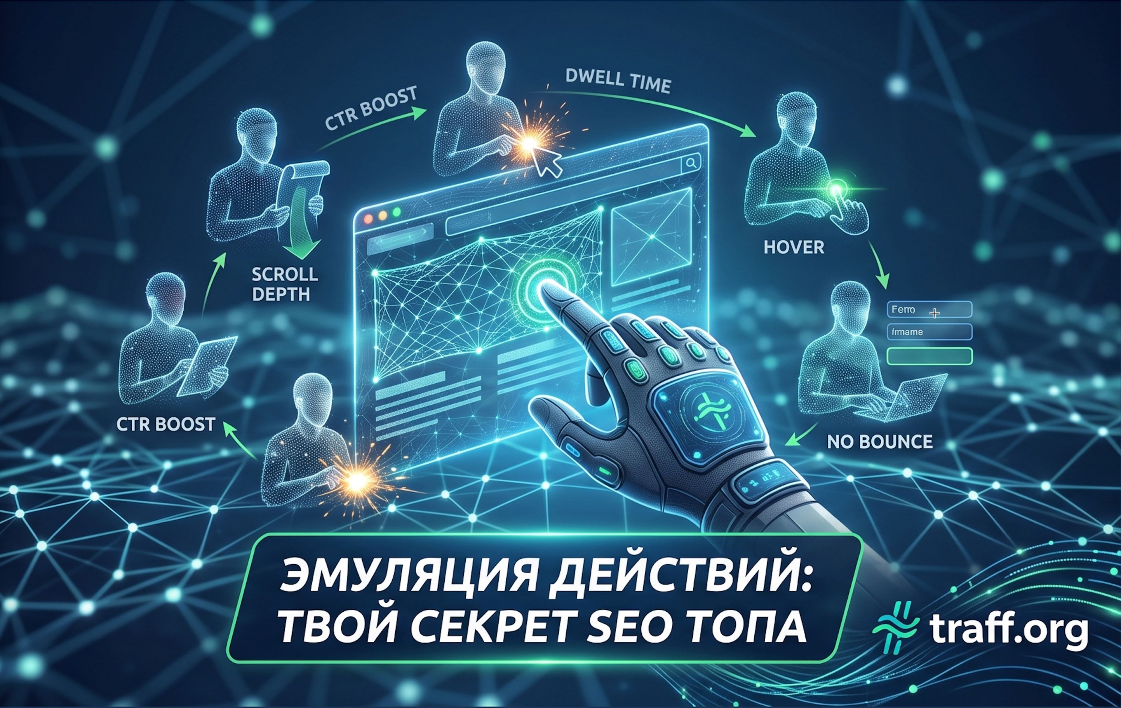 Эмуляция действий пользователей на сайте