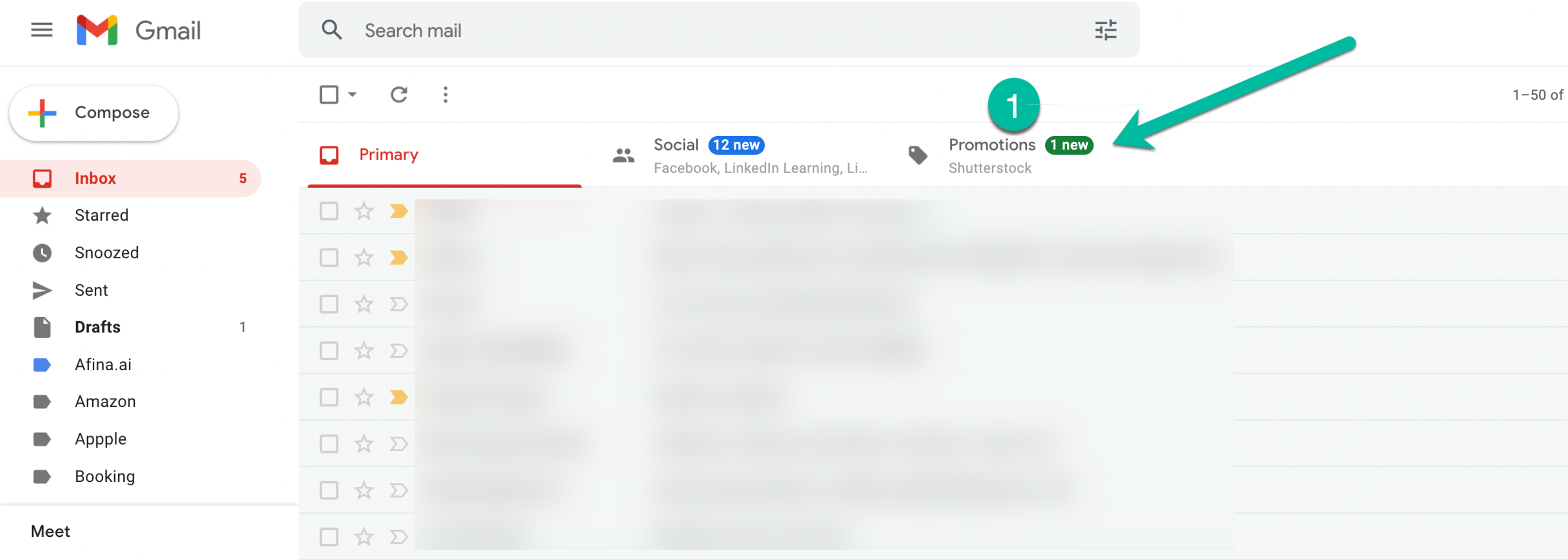 Иногда письмо с подверждением попадает в папку Promotions
