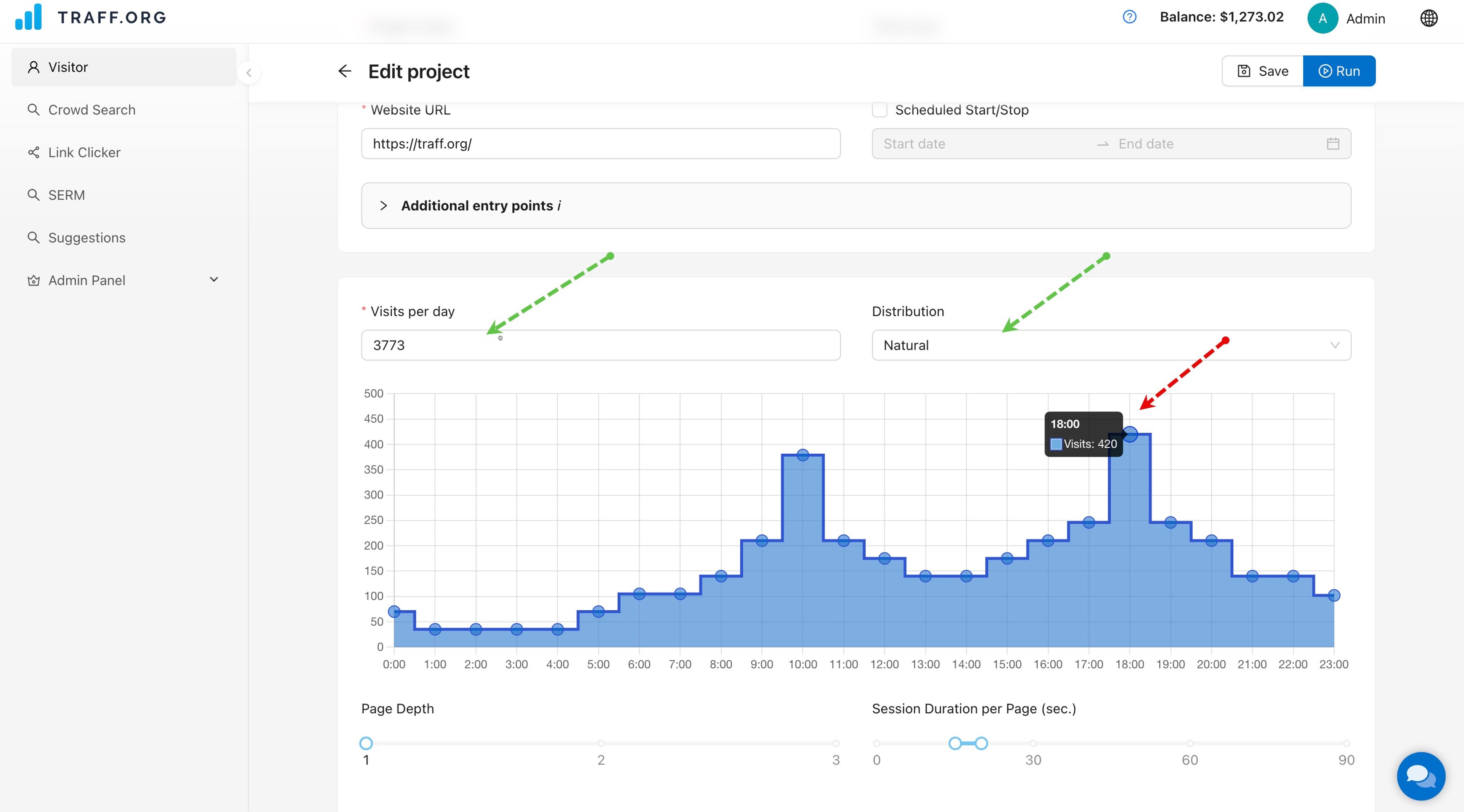 web traffic on you (traff.org) 