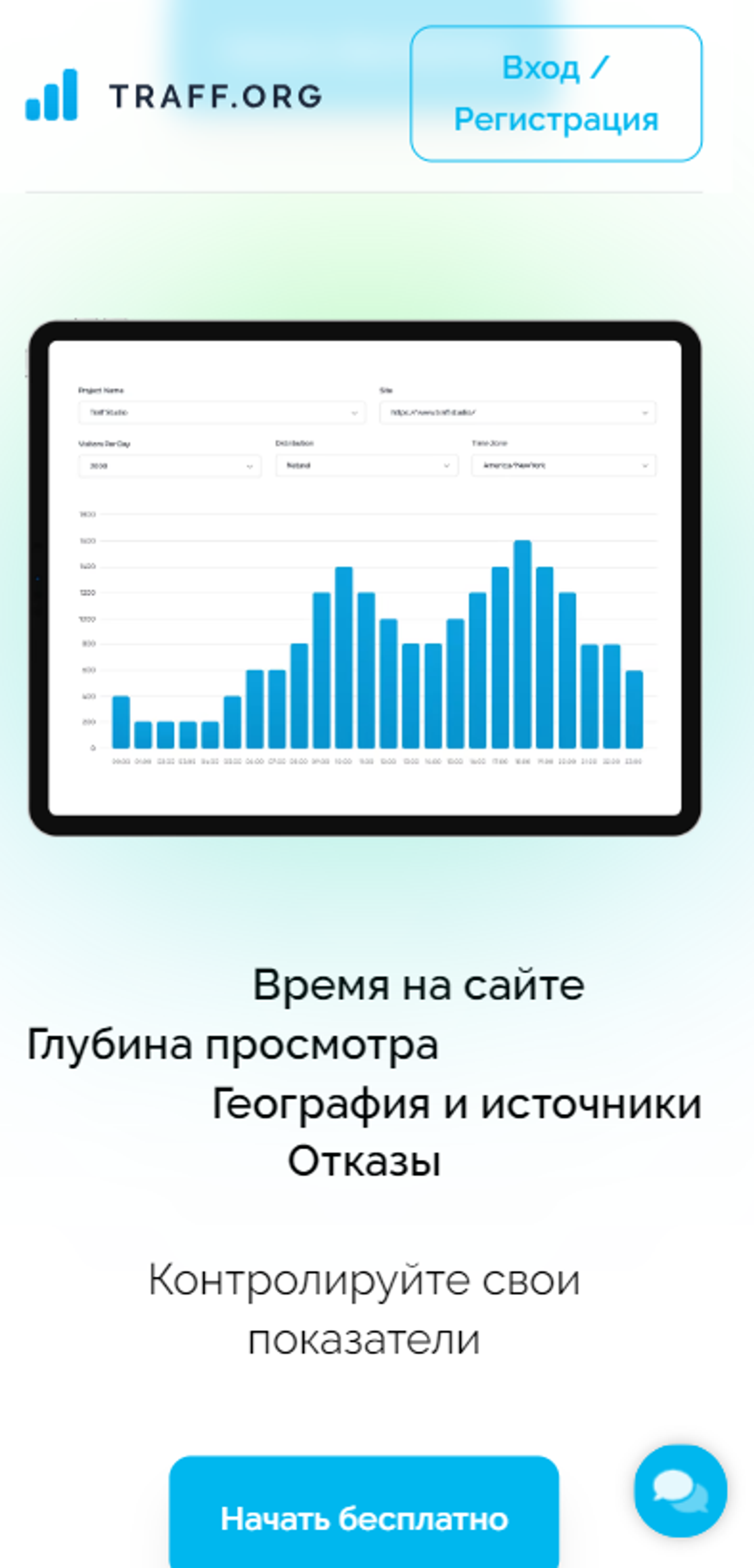 Пример мобильно-оптимизированного сайта