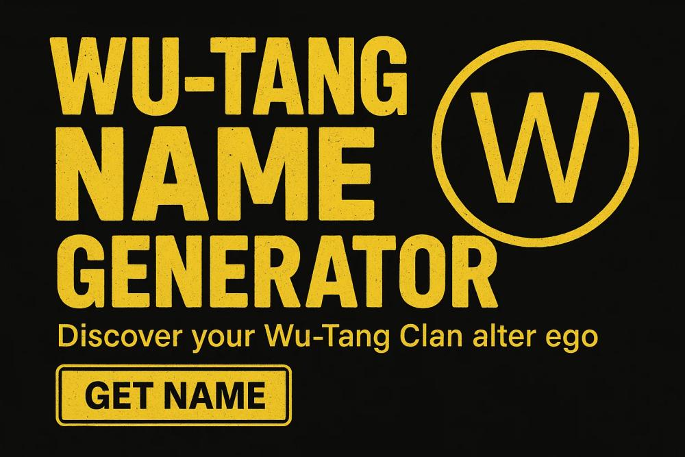image of Wu-Tang Name Generator 