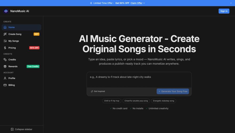 image of NanoMusic AI