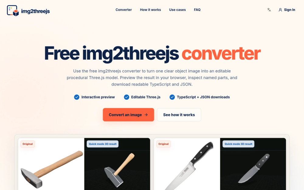 image of Img2threejs converter online image of Img2threejs converter online