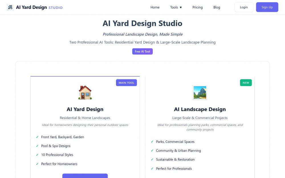 image of AI Yard Design Studio