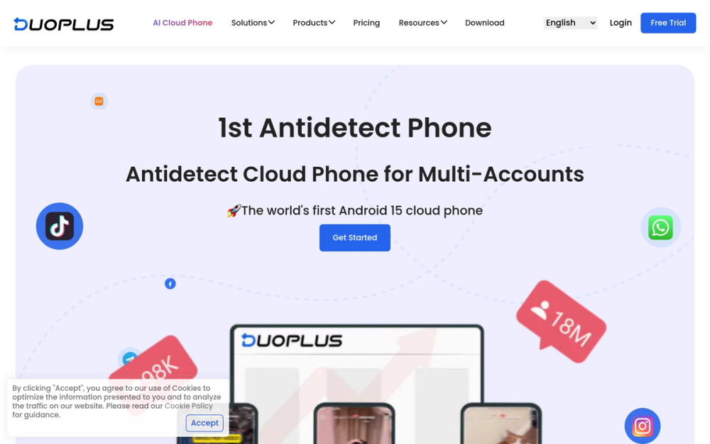 image of DuoPlus Cloud Phone