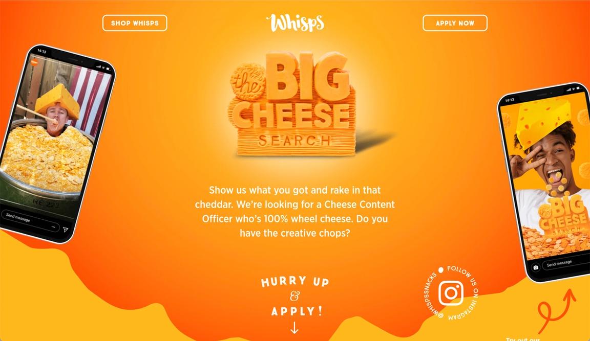 Whisps Big Cheese Search 2022 Homepage