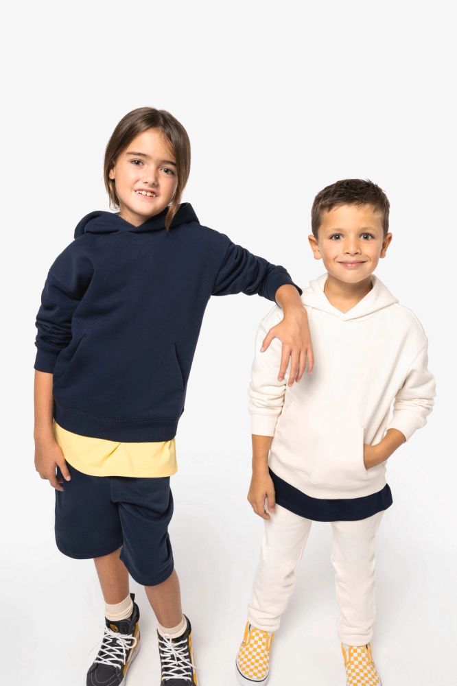 Sweat-shirt écoresponsable à capuche oversize enfant — photo 1
