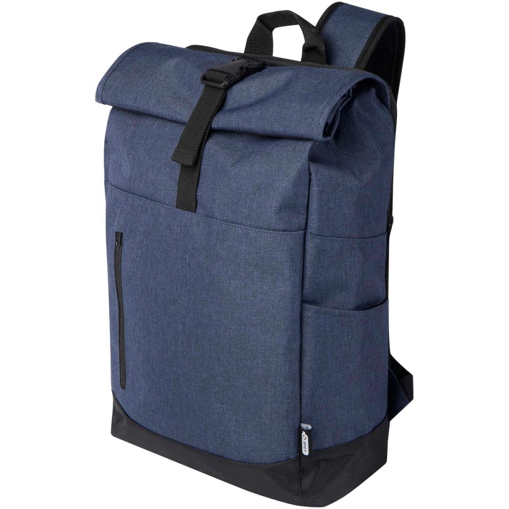 Sac à dos Libra recyclé GRS avec rabat enroulable pour ordinateur portable de 15,6" 12L — photo 1