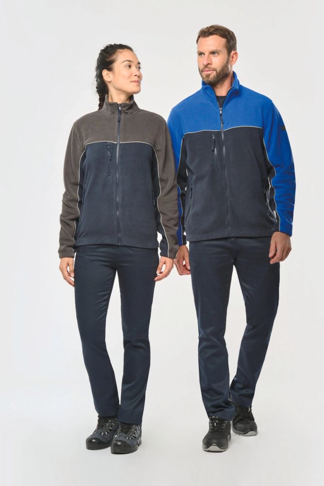 Veste micropolaire bicolore écoresponsable unisexe — photo 1