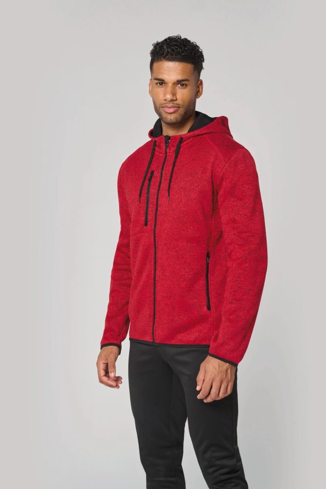 Veste à capuche chinée homme — photo 1