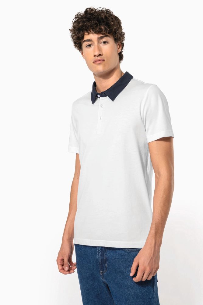 Polo jersey bicolore homme — photo 1